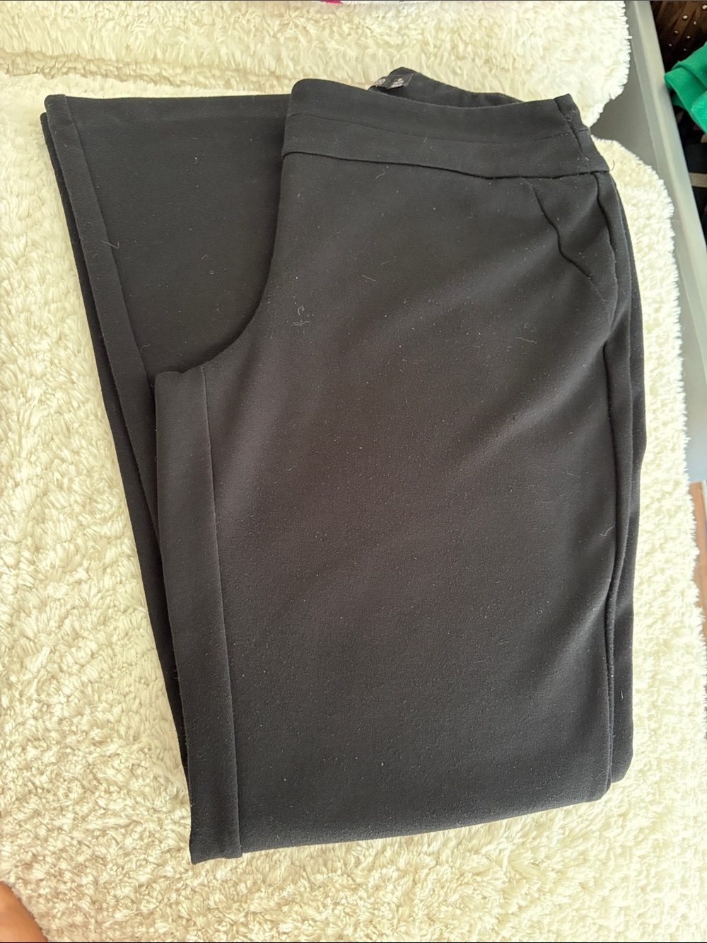 New York & Company Black Ponte Knit Pants